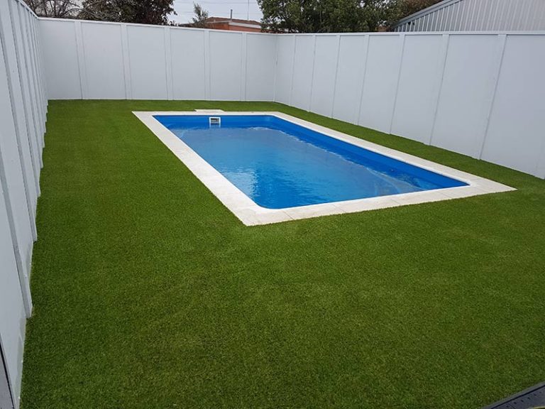 can you put an above ground pool on grass