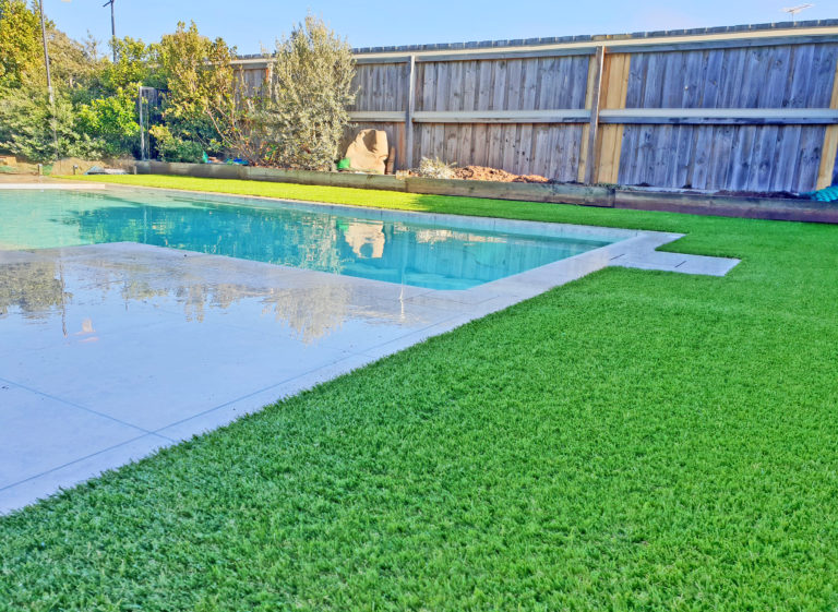 Swimming Pools Grass Roots Synthetic Lawns