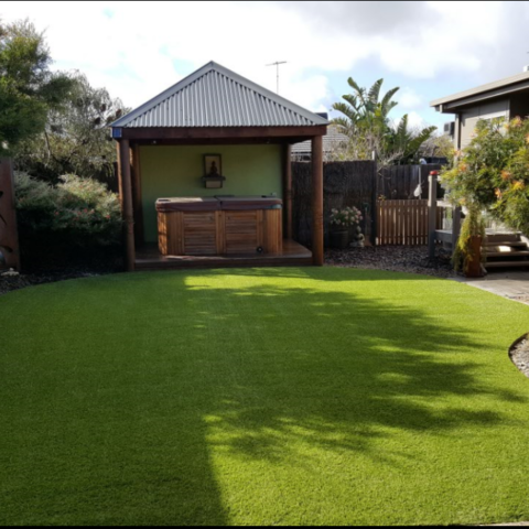 Ocean Grove backyard artificial grass